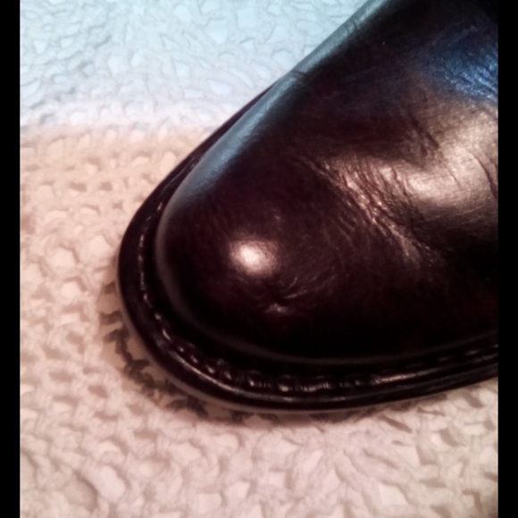 Crown by Born Brown Crinkle Leather Boots NWOT Size 5 - Picture 12 of 12